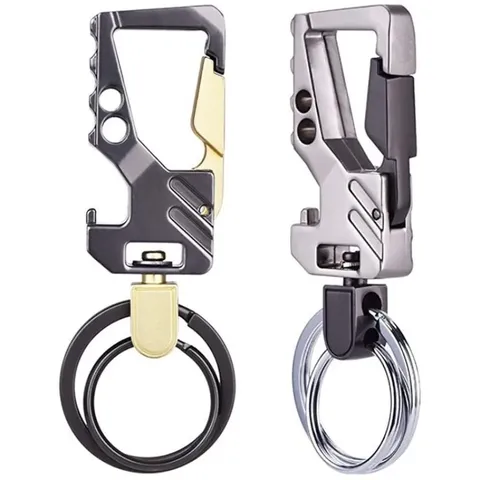 Carabiner bottle opener keychain