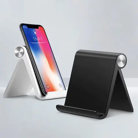 Foldable desk phone stand