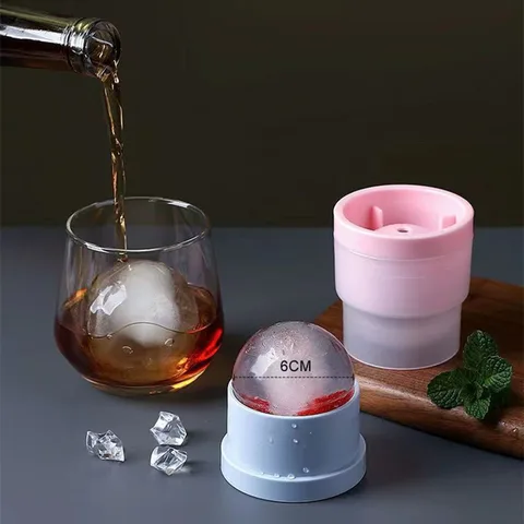 Silicone ice ball mold