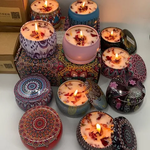 Soy wax scented candle jars