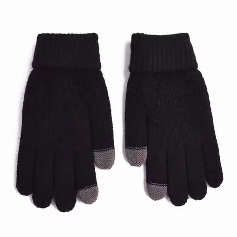 Knit touchscreen gloves